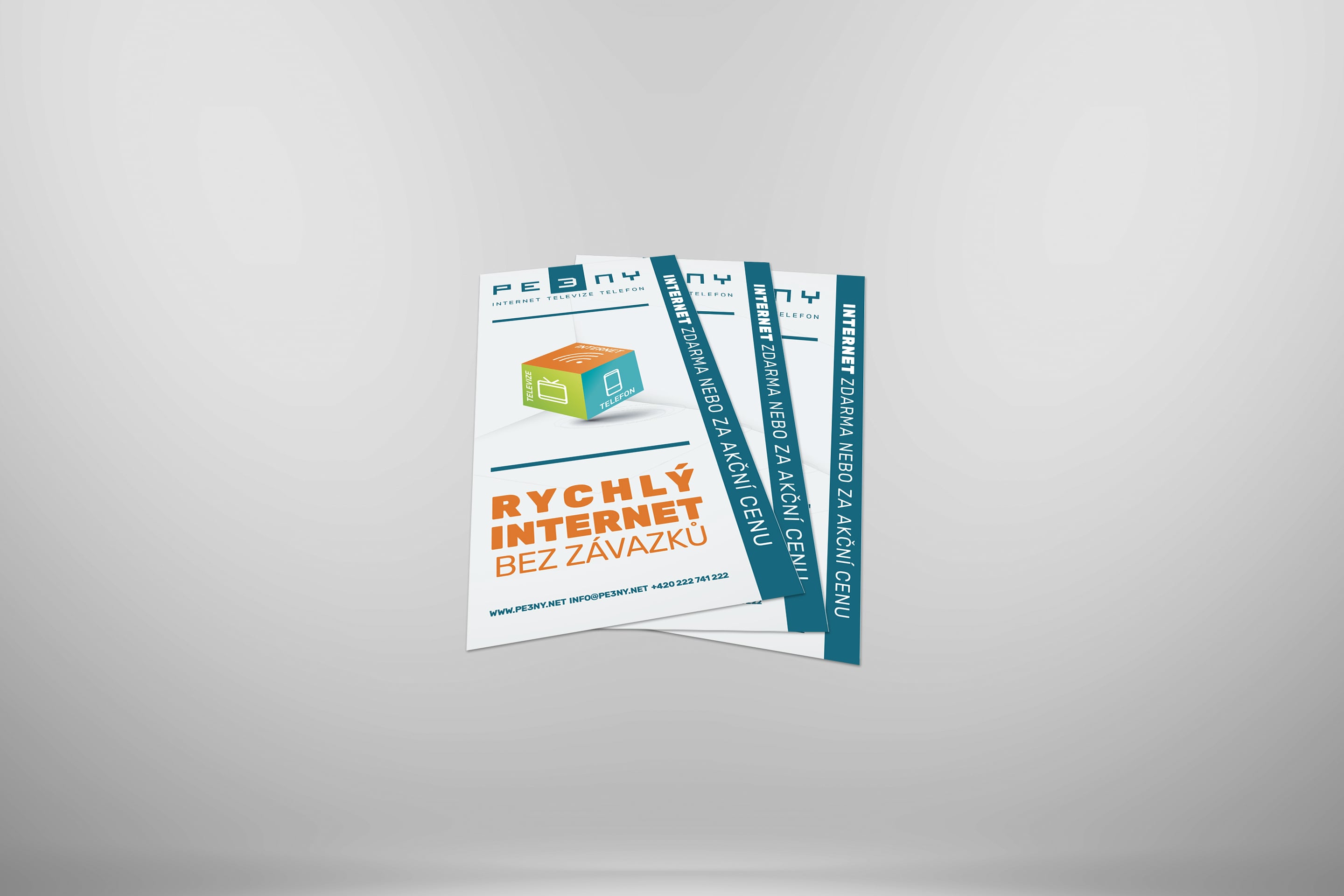 Leták s nabídkou služeb LAN/LAN-X