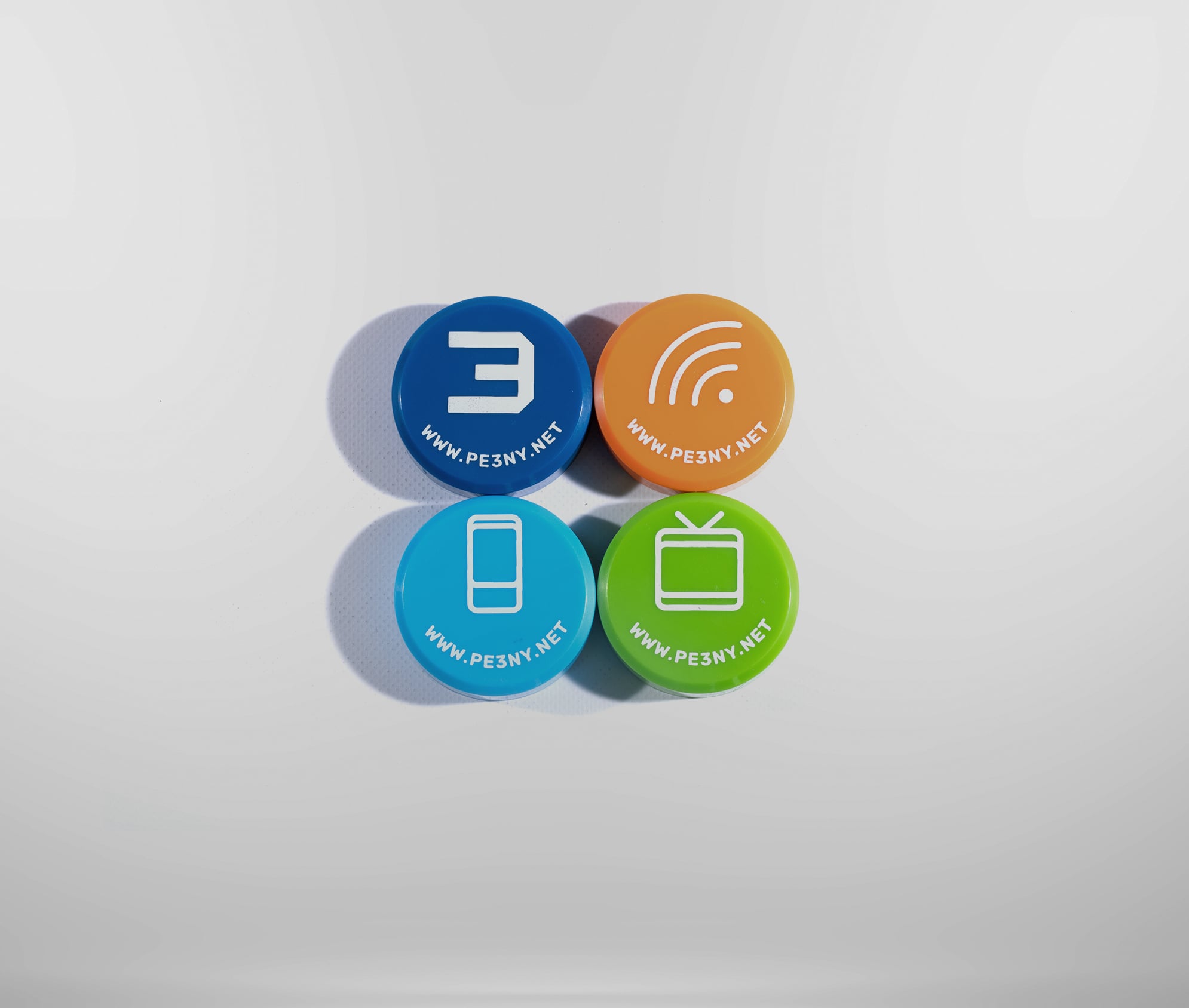 Barevné magnetky ø 4 cm